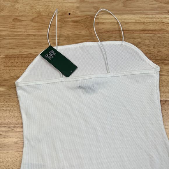 Wild Fable Women's White Spaghetti Strap Bodysuit - Size Medium - NWT - Picture 7 of 8